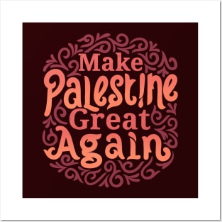 Make palestine great again Posters and Art